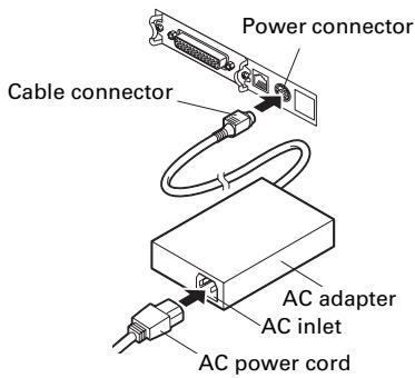 CITIZEN CT-S601 - Connecting the AC Power Cord - 2