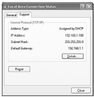 TOPCOM SKYR@CER WBR 254G - - IPCONFIG (for windows 2000/NT) - 3