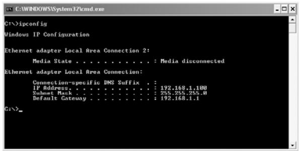 TOPCOM SKYR@CER WBR 254G - - IPCONFIG (for windows 2000/NT) - 1