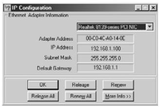 TOPCOM SKYR@CER WBR 254G - CONTROLEER DE IP-CONFIGURATIE VAN UW PC - 1