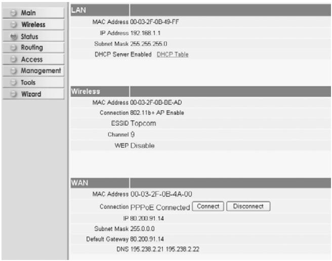 TOPCOM SKYR@CER WBR 254G - ESTADO DE CONEXión - 1