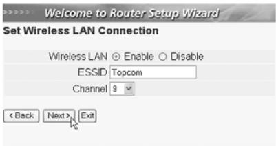TOPCOM SKYR@CER WBR 254G - SETUP VAN DE BROADBAND ROUTER - 12