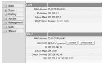 TOPCOM BR 604 - CONNECTION STATUS - 1