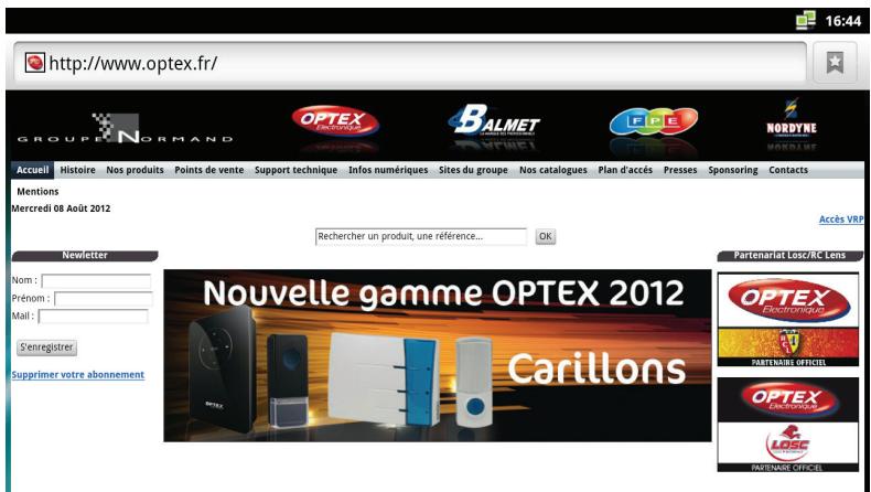 OPTEX ORS 9976 - VIII.1) Surfez sur internet - 3
