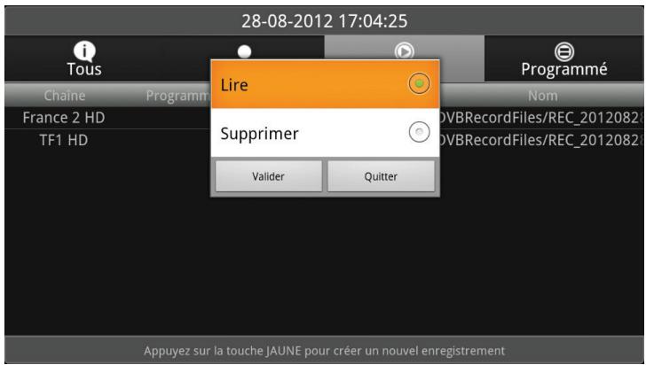 OPTEX ORS 9976 - - Lire ou supprimer un enregistrement - 1