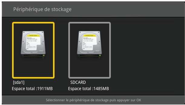 OPTEX ORS 9976 - 1.2.a) Sélection de votre périphérique de stockage - 3