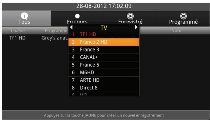 OPTEX ORS 9976 - I.1.g) Gestion des enregistrements - 2
