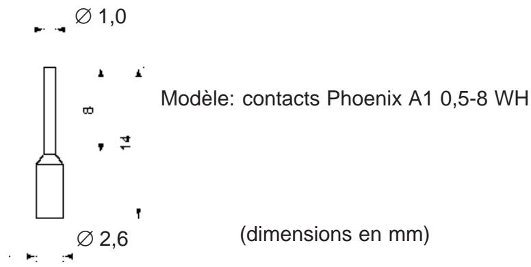 OMRON 3G3MV - - Embouts pour les bornes d'entrée de la fréquence de référence - 1