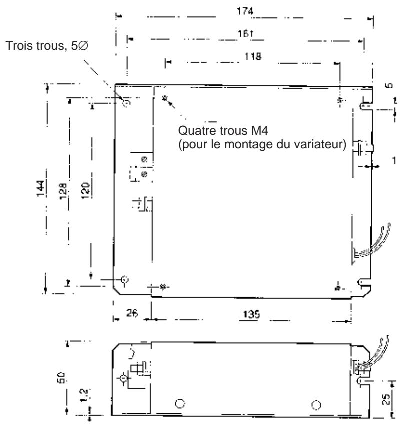 OMRON 3G3MV - Dimensions externes - 1