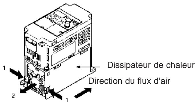 OMRON 3G3MV - - Remplacement du ventilateur de refroidissement pour les variateurs de 68 mm de large - 1