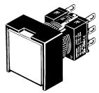 OMRON A16 - Modèles A165☐-BA (carré de 24 mm) - 1