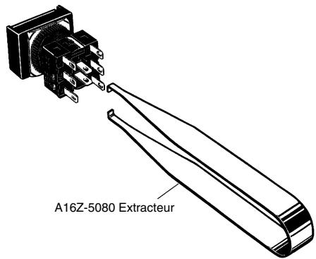 OMRON A16 - Extraction de l'unité de contact - 1