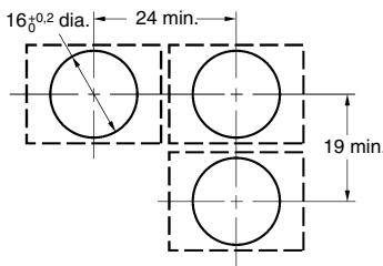 OMRON A16 - Découpes de panneau - 1