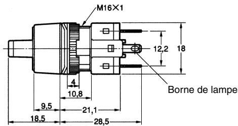 OMRON A165S - ■ Sélecteurs à bouton sans réducteur de tension - 10