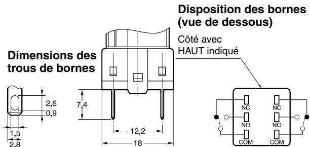 OMRON A165S - Interrupteurs DPDT non lumineux - 1