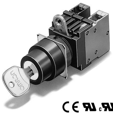 OMRON A22K - Installation dans une découpe de panneau d'un diamètre de 22 ou 25 - 1