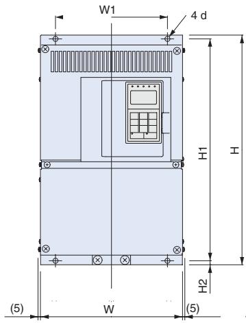 OMRON CIMR-E7Z - Dimensions - 1