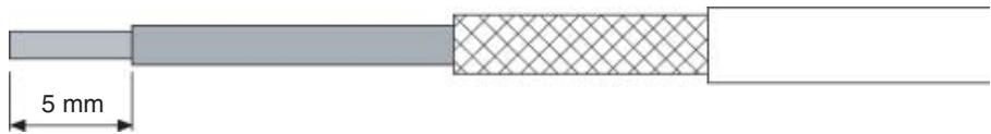 OMRON CJ - Raccordement de la ligne blindée au boîtier (FG) - 3