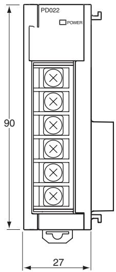 OMRON CJ - Dimensions des cartes - 12