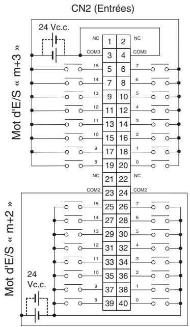 OMRON CJ - Connexions des borniers - 2