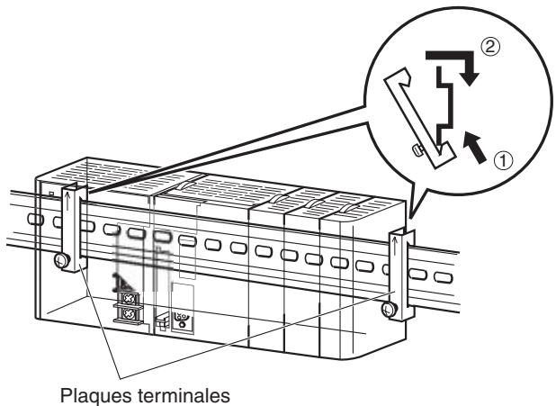 OMRON CJ - 5-2-6 Installation du rail DIN - 4