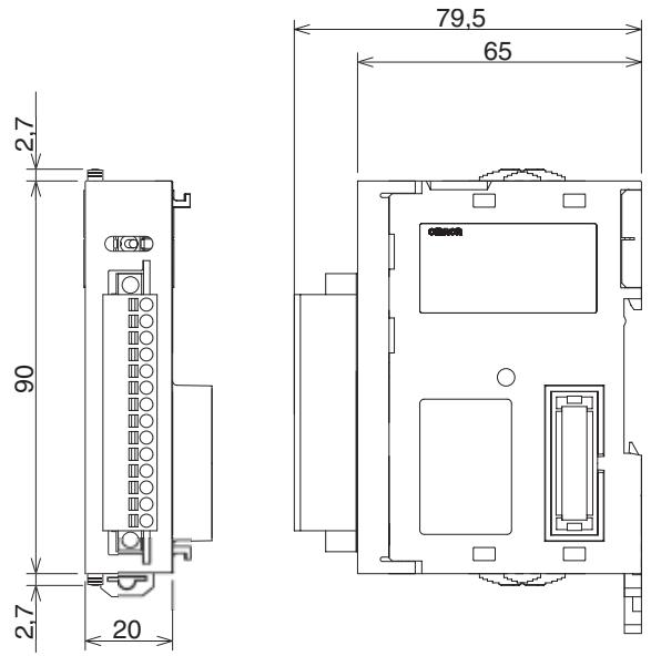 OMRON CJ - Alimentation sur les deux côtés (alimentations séparées) - 2