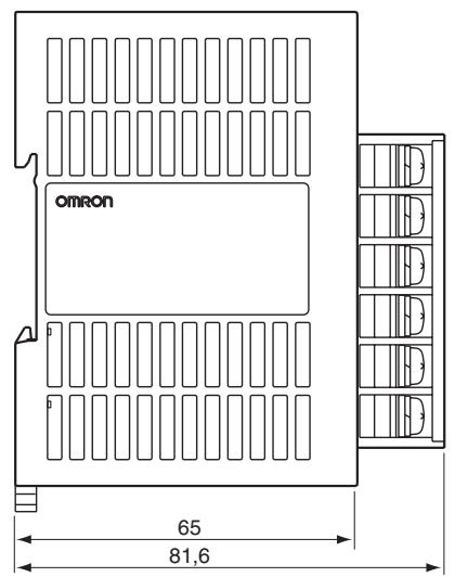 OMRON CJ - Dimensions des cartes - 7