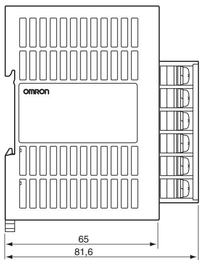 OMRON CJ - Dimensions des cartes - 9