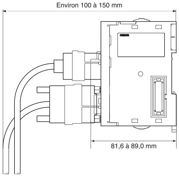 OMRON CJ - Hauteur de l'installation - 1