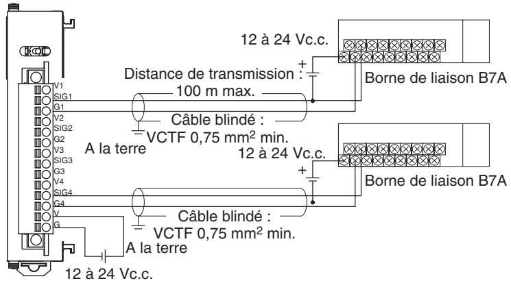 OMRON CJ - Alimentation sur les deux côtés (alimentations séparées) - 1