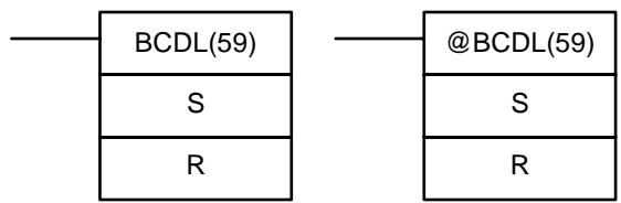 OMRON CPM2C - 7-19-4 DOUBLE BINARY-TO-DOUBLE BCD - BCDL(59) - 1