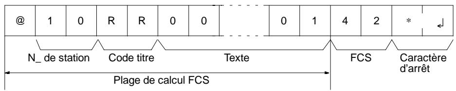 OMRON CPM2C - FCS (sequence de vérification de trame) - 1