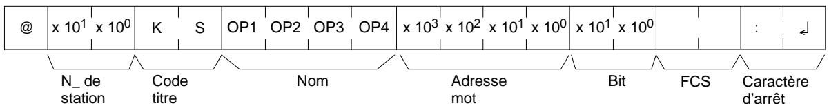 OMRON CPM2C - Format de commande - 1