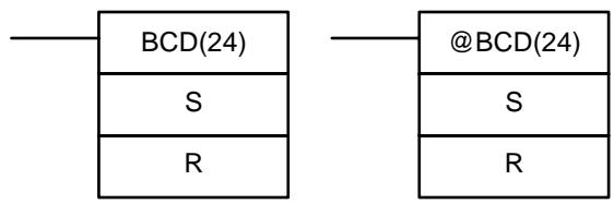 OMRON CPM2C - 7-19-2 BINARY-TO-BCD - BCD(24) - 1
