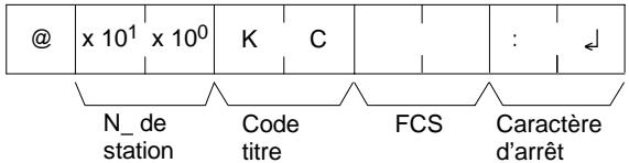 OMRON CPM2C - Format de commande - 1