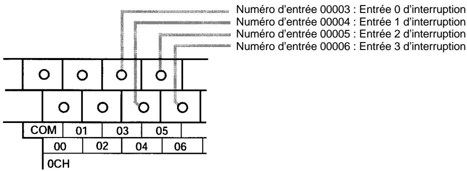 OMRON CPM2C - Câblage des entrées - 1