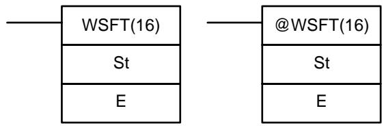 OMRON CPM2C - 7-16-2 WORD SHIFT - WSFT(16) - 1