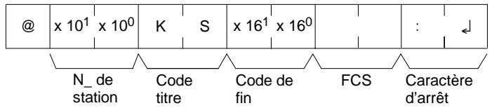 OMRON CPM2C - Format de réponse - 1