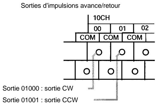 OMRON CPM2C - Câblage des sorties - 2