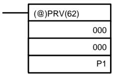 OMRON CPM2C - Utilisation de l'instruction PRV(62) - 1
