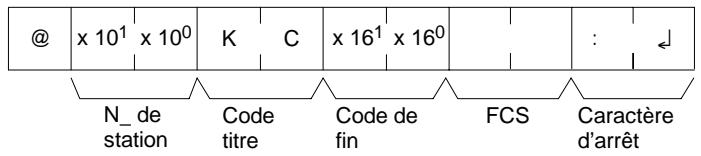 OMRON CPM2C - Format de réponse - 1