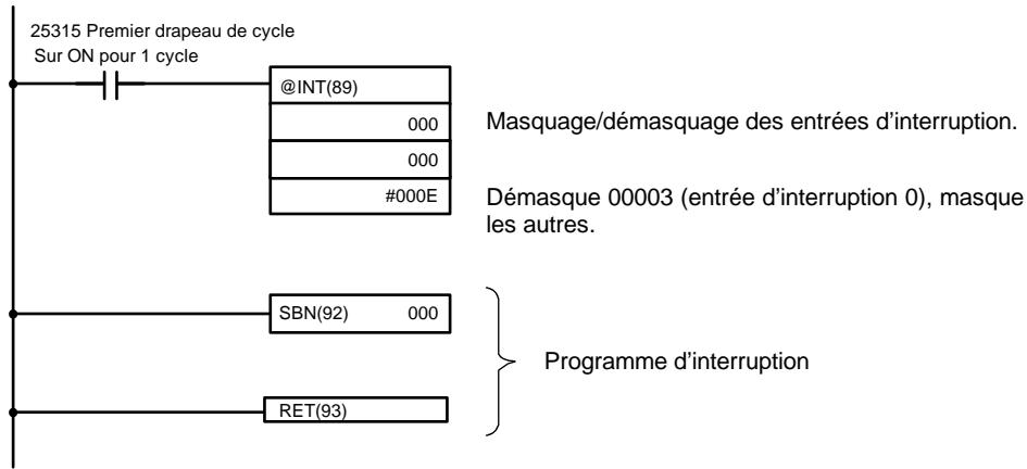 OMRON CPM2C - Exemple de programme - 1