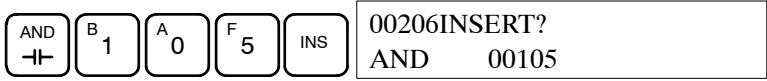 OMRON CQM1H - 7-3-10 Insertion et suppression d'instructions - 2