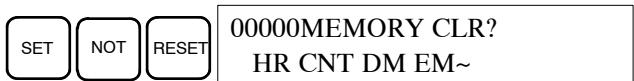 OMRON CQM1H - Tout effacer - 1