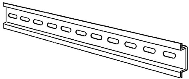 OMRON CQM1H - Collier d'arrêt sur rail DIN - 1