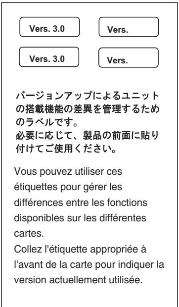 OMRON CS - Informations sur la fabrication de la carte - 3