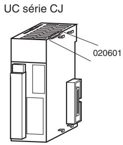 OMRON CS - Vérification du numéro de lot de l'uc - 2