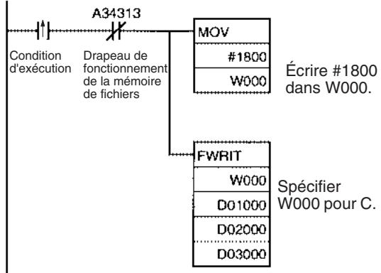 OMRON CS - Cx-Programmer v1.1 ou version inférieure : configuration indirecte du mot de contrôle - 1