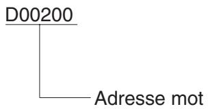 OMRON CS - Adresses mots - 3