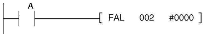 OMRON CS - Fonctionnement de l'instruction fal(006) - 1